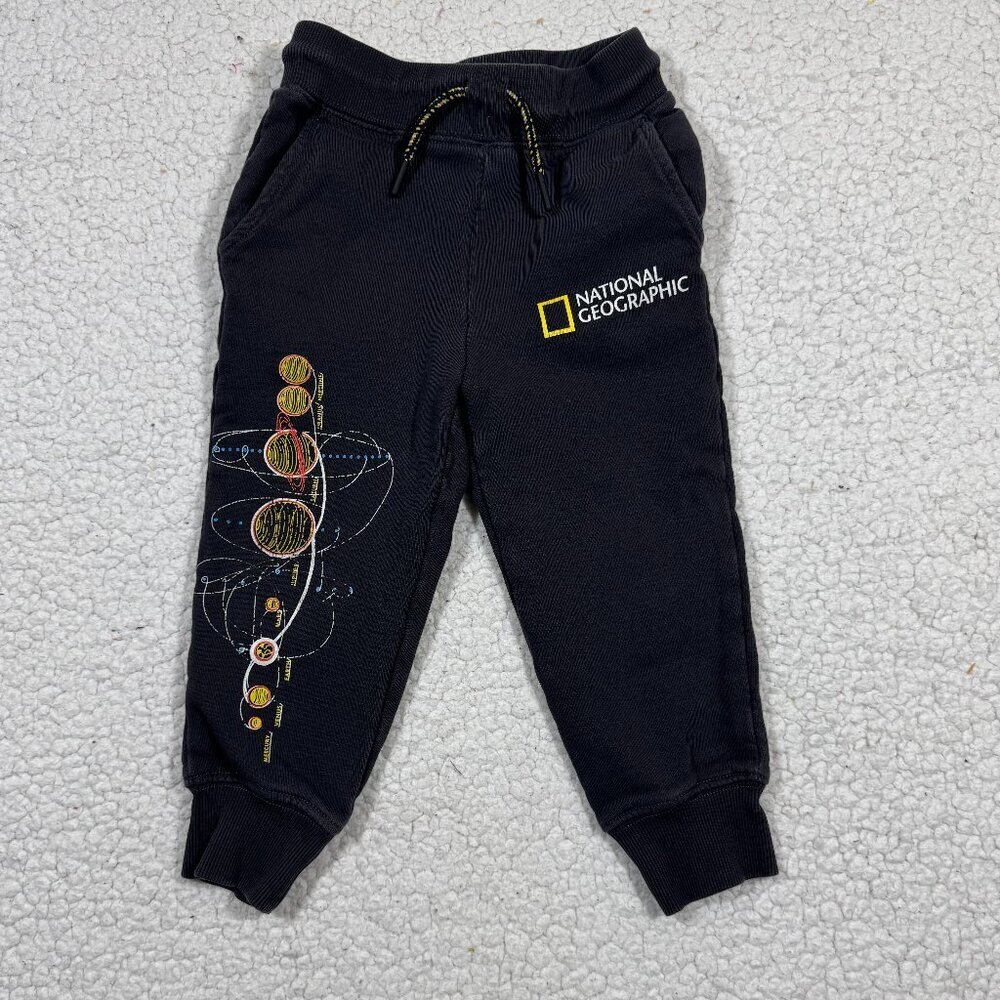 Hanna Andersson x National Geographic French Terry Sweatpants Sz 3T Space Theme